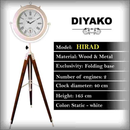 Diaco Hirad standing clock