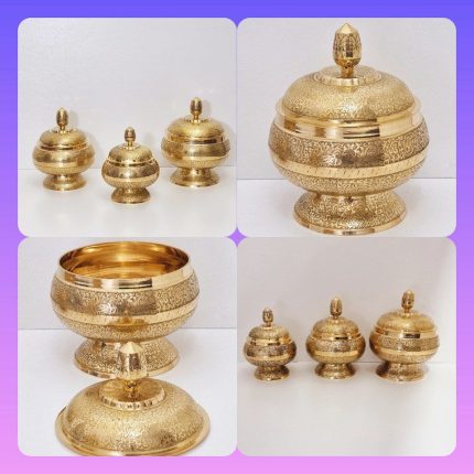 قیمت شکلات خوری و آجیل خوری برنزی هندی