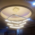 لوستر مدرن مربع سه طبقه