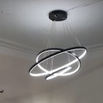 لوستر مدرن دایره سه حلقه - Image 2
