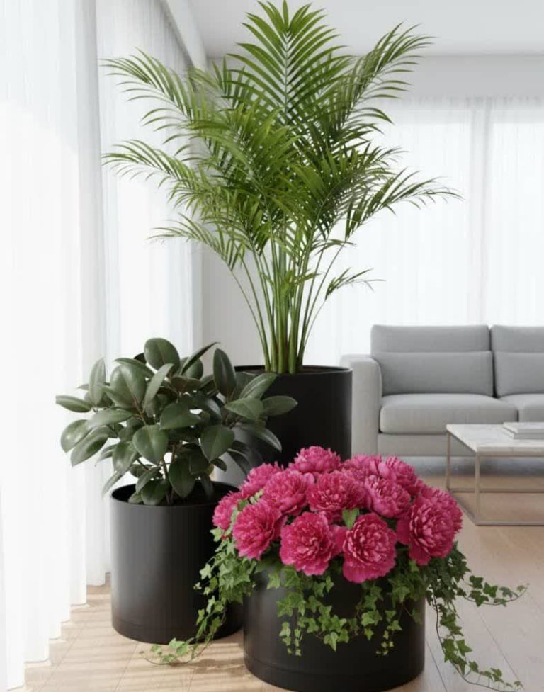 گلدان سرامیکی رنگی